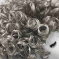thumbnail image 4 of 2X Plata Adulto Momma Señora Vieja Disfraz Peluca, 4 of 5