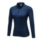 thumbnail image 1 of Qarigey Invierno mujer cuello Sudadera con capucha correr ejercicio Fitness camisetas térmicas diseño Simple Casual Color sólido ropa cálida Prendas para la parte del cuerpo Azul Qarigey AP013708-02, 1 of 6