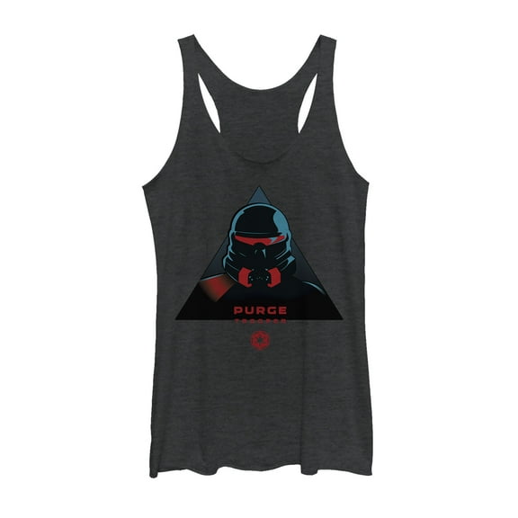 Women's Star Wars Jedi: Fallen Order Purge Trooper Portrait Racerback Tank Top Black Heather X Small