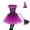Multicolour, variant on REDARER Girls Halloween Witch Cosplay Ruffle Fly Sleeve Sparkle Tulle Dress with Witch Hat and Toy Broom for Halloween Party Dress Up Outfit,2-3 Years