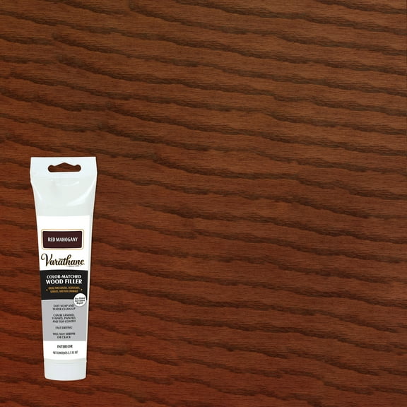 4 Pack, Red Mahogany, Varathane Wood Filler-215212, 3.5 oz Tube