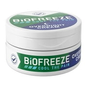 Biofreeze Overnight Pain Relief Cream Jar, 3 oz, 2 Pack