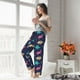 thumbnail image 5 of Balery Cartoon Dinosaur Pantalones de pijama para mujer, pijamas ultraligeros, pantalones de estar por casa-X-Large, 5 of 6