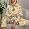 thumbnail image 6 of Bingfone Womens Pajama Sets Rabbit And Candy Print,Long Sleeve Loungewear Pajamas Set-Medium, 6 of 8