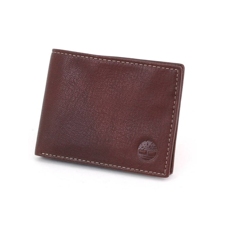 Timberland Thin Slimfold Wallet Genuine Leather Mens Billfold Slim ID Cards  Case 