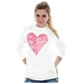 thumbnail image 4 of Love Quote Listen Your Heart Romantic Women's Long Sleeve T Shirt Brisco Brands S, 4 of 6