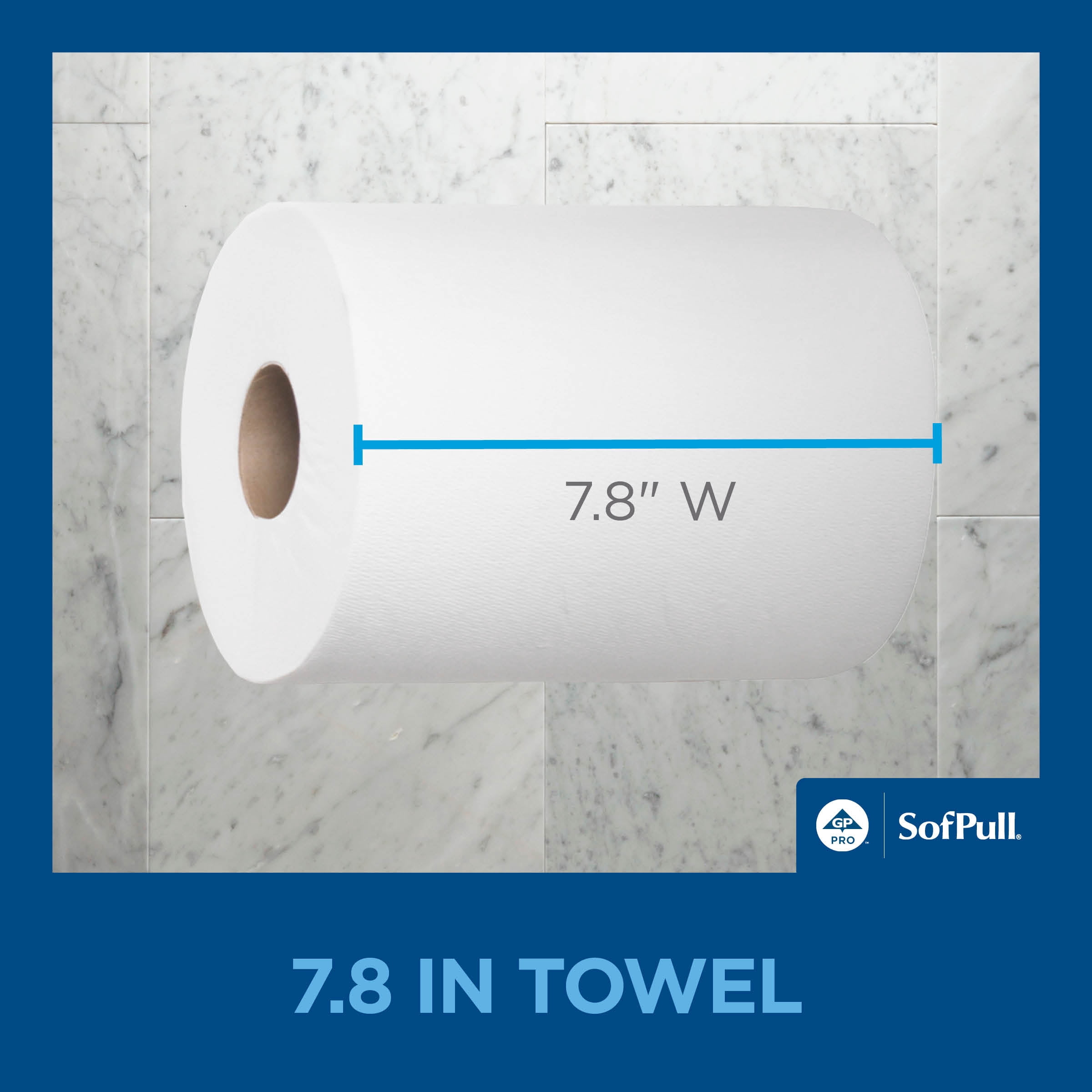 SofPull® Regular Centerpull Premium Paper Towel by GP PRO (Georgia-Pacific), White, 6 Rolls Per Case