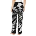 thumbnail image 3 of Picia 3D Vortex Illusion Womens Soft Woven Cotton Elastic Waistband Sleep Pajama Pant Lounge Sleep Pant With Pockets And Drawstring-XX-Large, 3 of 9
