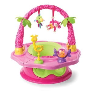 Activity Seat - Summer Infant 3-Stage SuperSeat Deluxe Giggles Island: Positioner, Activity Seat, and Booster, Girl