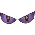 thumbnail image 2 of Northlight Lighted Eyes Halloween Window Decoration - 40" - Purple - Set of 2, 2 of 6