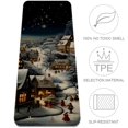 Christmas retro TPE Yoga Exercise Mat Pilates Mat for Home Gym