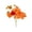 B, variant on Halloween Artificial Pumpkin Branches with Flowers Leaves, Faux Fall Stem for Vase Mantel Scary House Table Decor
