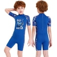thumbnail image 2 of Traje de buceo traje de buceo secado rápido de una pieza cuello redondo traje de baño anti-medusas tamaño múltiple para snorkeling surfing sandbeach blue s Speravity OD003687-05, 2 of 6