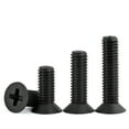 thumbnail image 5 of 100pcs Black Nylon Plastic Countersunk Screws M2.5x4mm, 5 of 5