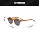 thumbnail image 2 of Gafas de sol polarizadas con personalidad de tendencia de moda retra, hechas de material de lámina, 2 of 5