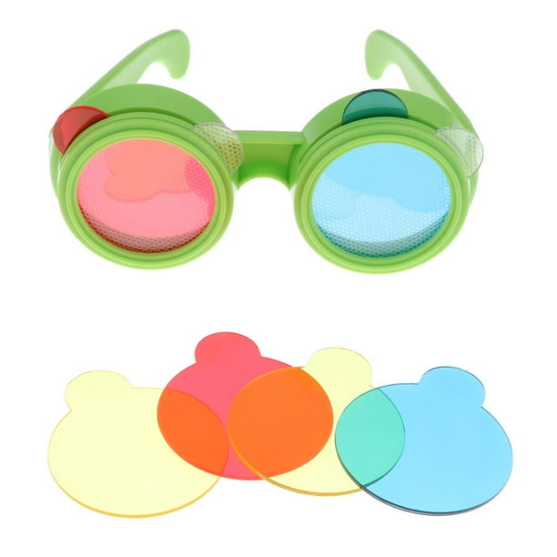 Kid Glasses Len Toy Three Primary Colors Optical Physics Science