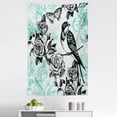thumbnail image 1 of Birds Tapestry, Hand Drawn Sketch of Mockingbird on Bloomed Roses and Butterflies, Fabric Wall Hanging Decor for Bedroom Living Room Dorm, 5 Sizes, Pale Blue Pale Blue, by Ambesonne, 1 of 1