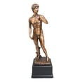 thumbnail image 3 of Ebros Renaissance Michelangelo Nude King David Bronze Electroplated Resin Statue, 3 of 6