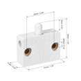 thumbnail image 2 of Interruptor de luz de puerta de armario Unique Bargains, interruptor de armario de momento, interruptor de closet normalmente cerrado 110-250V 1A blanco 2 piezas, 2 of 3