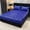 Blue, variant on Leopard Print Satin Fitted Sheet Set,2/3pcs(1 Fitted Sheet+1/2 Pillowcases, No Pillow Inserts),Deep Pocket,Soft,Top Choice For Bedroom And Guest Room(Yellow,Twin)