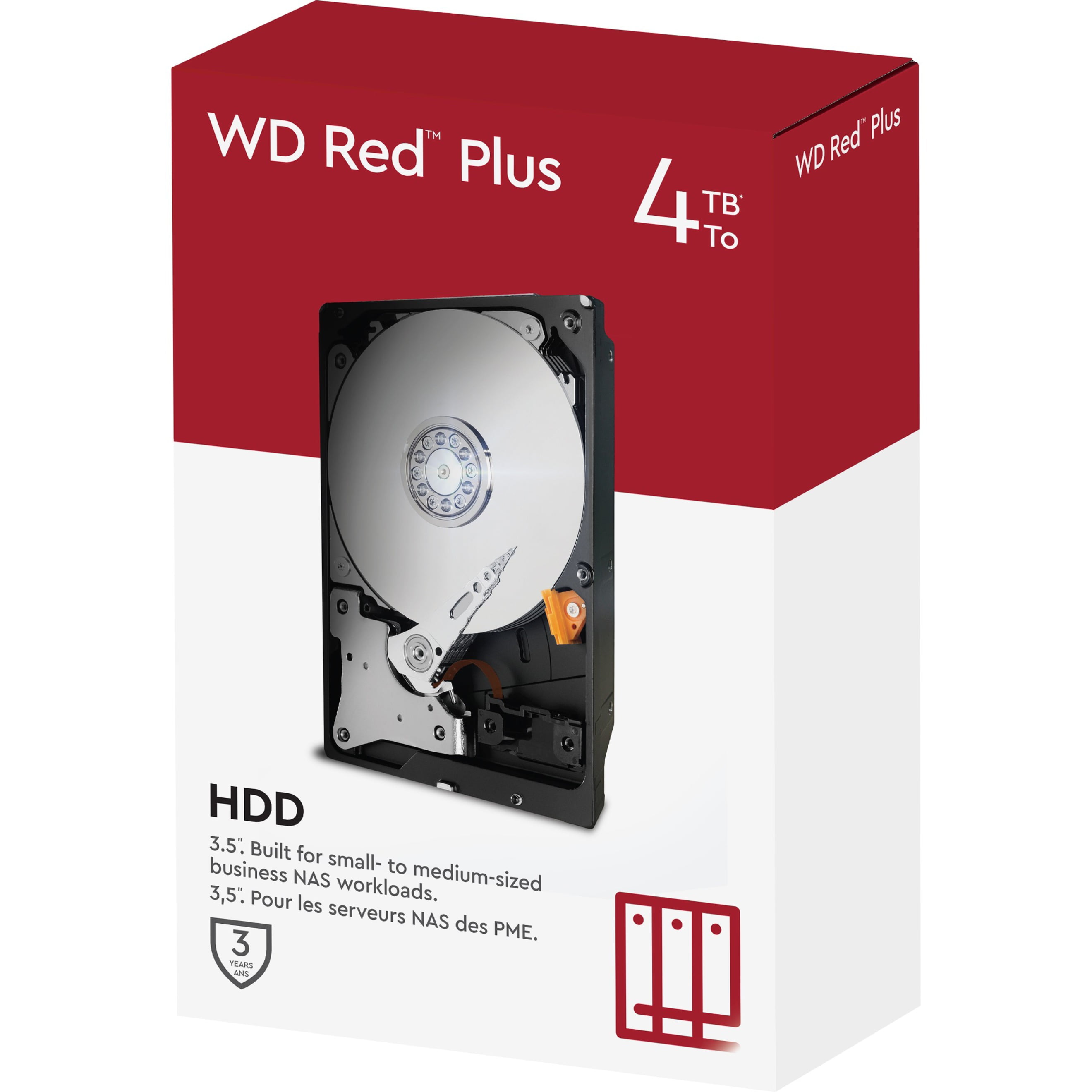 Disque dur WD Red Plus NAS 4 To 3.5″ 5400 PRM (WD40EFZX)