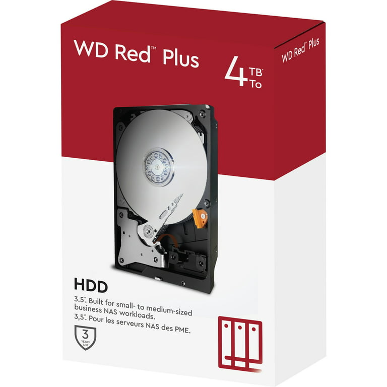 Western Digital 4TB WD Plus NAS Internal 3.5'' Hard Drive, 128MB - WD40EFZX - Walmart.com