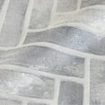 thumbnail image 3 of Brick And Stone Gray Textured Wallpaper, Embossed Wallcovering Roll: 41.7”W x 614”H- 177.80 sq ft, 3 of 6