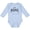 AE-Light Blue, variant on Inktastic It's Home- State of Nebraska Outline Distressed Text Boys or Girls Long Sleeve Baby Bodysuit