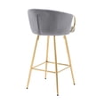 thumbnail image 5 of Fabric bar stools with chrome base | Ideal for commercial or home bars | Enhance the overall aesthetic, 5 of 7