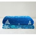 thumbnail image 3 of Christmas Tree Fleece Bed Blanket Throw 50"X60",Cute Xmas Deer Santa Claus Throw Blanket,Glitter Stars Snowflake Sherpa Blanket Blue Christmas Room Decor,Holiday New Year Fuzzy Blanket, 3 of 6