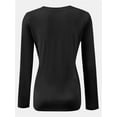 thumbnail image 3 of Women Shirts V Neck Long Sleeve Tops T-Shirt Basic Tees, 3 of 5