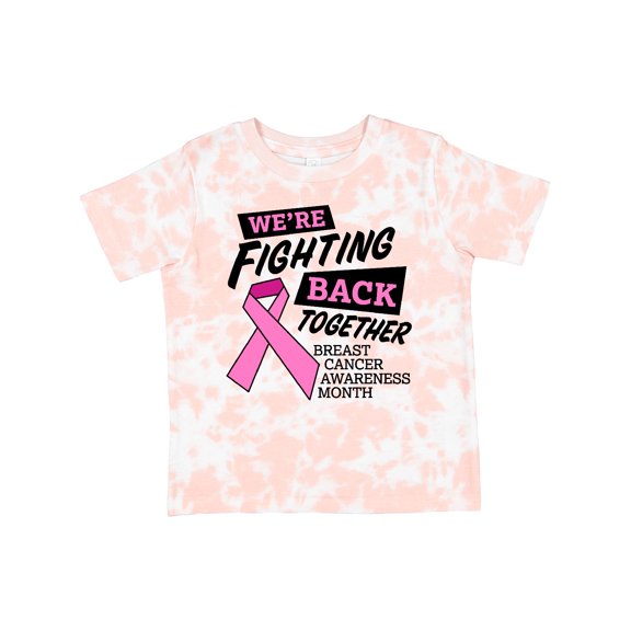 Inktastic We're Fighting Back Together Breast Cancer Awareness Month Boys or Girls Toddler T-Shirt