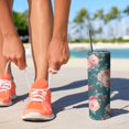 thumbnail image 2 of 20oz Pioneer Flower Skinny Tumblers Stainless Steel Tumbler with Lid and Straw,Vacuum Insulated Double Wall Travel Tumbler Cups with Cleaning Brush for Coffee,Tea, 2 of 6