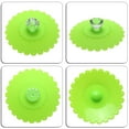 thumbnail image 2 of Termo Tapa de copa de diamante de silicona de encaje Tapa de copa de aislamiento térmico (verde) Tmvgtek Libre de BPA, 2 of 6