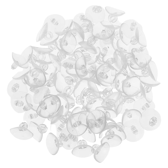 FONDOTIN Transparent Plastic Cup Clips for Christmas Lights, 100 Pieces, and Easy to Use