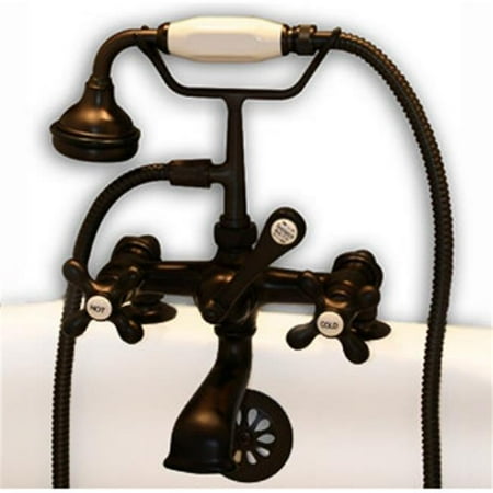 Clawfoot Tub Plumbing - Cambridge Plumbing CAM463-2-ORB Clawfoot Tub Deck Mount Brass Faucet, Oil Rubbed Bronze