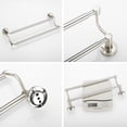 thumbnail image 4 of Toallero BeSy ajustable de 42 a 72 cm, doble, acero inoxidable SUS304, 4 of 6
