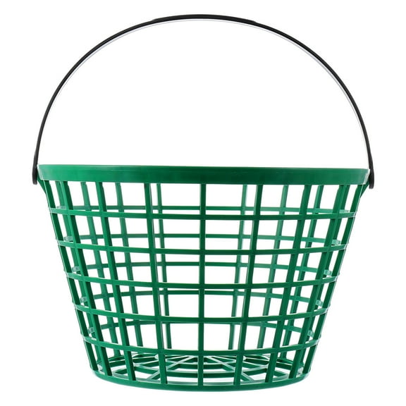 HEATSHAKING Golf Accessories Storage Basket Green Plastic 1Set 10x10x10in