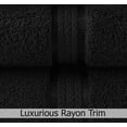thumbnail image 2 of Juego de toallas COTTON CRAFT Ultra Soft, 6 piezas, 100% algodón, color negro, 2 of 9