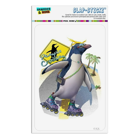 Penguin Crossing Sunglasses Home Business Office Sign