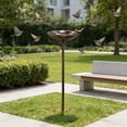 thumbnail image 4 of Bird Bath With 5-prong Stand Outdoor Metal Bird Bath For Use In Garden Patio Or Balcony, 4 of 6