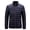 Dark Blue, variant on IROINNID Men's Long Sleeve Puffer Stand Collar Mid-Length Jacket Solid Color Leisure Stand-up Collar Minimalism Windproof And Warmth Jacket Coats