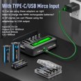 thumbnail image 4 of Paquete de 4 Pilas Recargabl D de 10000mAh con Cargador de 8 Bahías para Pilas Recargabl NIMH de 1.2V AA/AAA/C/D,Alta Capacidad, Baja Autodcarga, con Cable Micro USB, 4 of 5