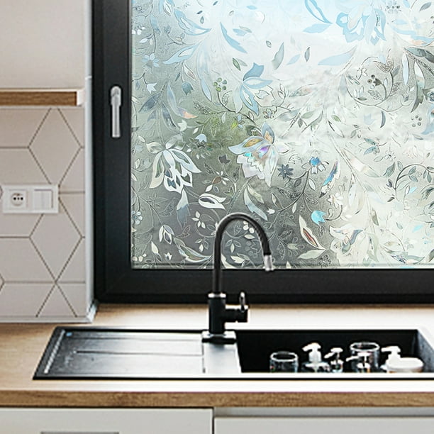 3D Static Glass Films,Window Film Privacy No Glue Static Cling Window