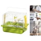 thumbnail image 1 of Caza de viaje de transporte de aves con percha de pie, portador de jaula de viaje portátil liviano para aventuras al aire libre, periquitos, loros conjunto de 5, 1 of 10