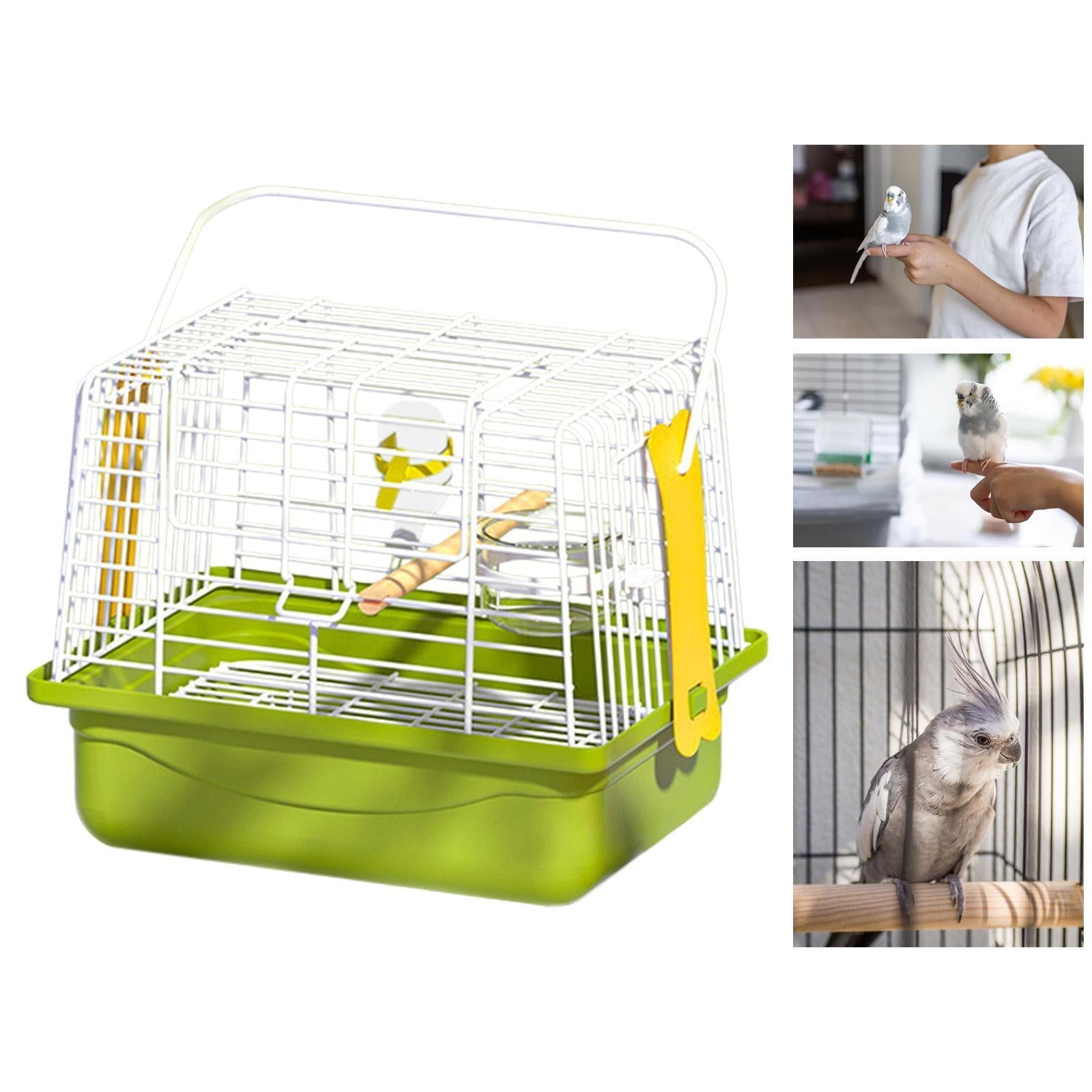 balikha Bird Carrier Travel Cage with Standing Perch,Lightweight Portable Travel Cage Carrier for Outdoor Adventure,Parakeets,Parrots set of 5
