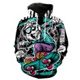 thumbnail image 1 of Sudadera con capucha y cremallera para hombre, estilo Harajuku, informal, de manga larga y gran tamaño, unisex, primavera, 2024, 1 of 6