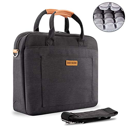 DOB SECHS 1515.6 Inch Laptop Bag with Shockproof Pad and Luggage Strap
