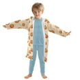 thumbnail image 7 of FORMRS Niños Bathrobe Unisex Hooded Robe Soft Plush Pajamas Sleepwear, Size 2-3T, Halloween Pumpkins Pattern, 7 of 7