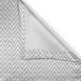 thumbnail image 4 of Ambesonne Grey Chevron Window Valance, Simple Lines Abstract, 54" X 18", Pale Grey and White, 4 of 5